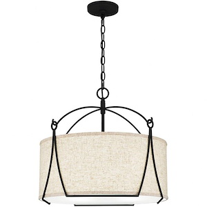 Adeline - 4 Light Pendant In Transitional Style-17.75 Inches Tall and 20.5 Inches Wide