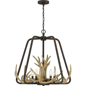 Laurent - 5 Light Pendant In Traditional Style-24.75 Inches Tall and 26 Inches Wide