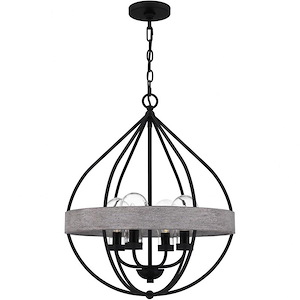 Tansy - 4 Light Outdoor Pendant In Farmhouse Style-24.25 Inches Tall and 19.5 Inches Wide
