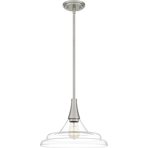 Grayton - 1 Light Pendant In Transitional Style-10.75 Inches Tall and 14 Inches Wide