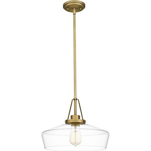 Haven - 1 Light Pendant In Transitional Style-11.25 Inches Tall and 14 Inches Wide