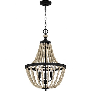 Magnolia - 3 Light Pendant In Global Style-25 Inches Tall and 16 Inches Wide