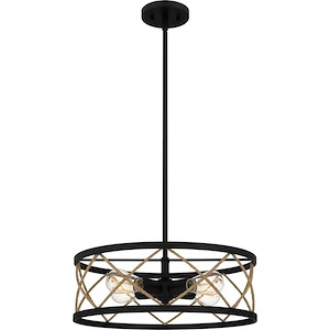 Cedar Park - 4 Light Pendant In Transitional Style-6.25 Inches Tall and 18 Inches Wide
