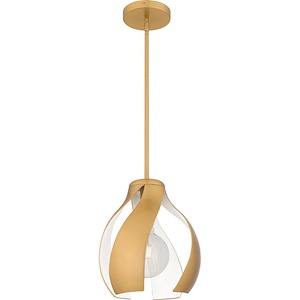 Kiko - 1 Light Pendant-13.5 Inches Tall and 11 Inches Wide - 1340372