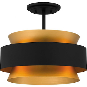 Hagley - 3 Light Semi-Flush Mount In Modern Style-13 Inches Tall and 15 Inches Wide - 1118900