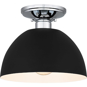 Eason - 1 Light Semi-Flush Mount In Transitional Style-8 Inches Tall and 10 Inches Wide