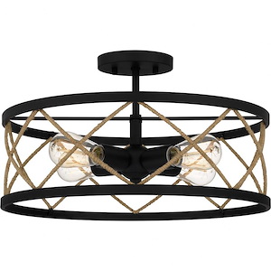 Cedar Park - 4 Light Semi-Flush Mount In Coastal Style-12 Inches Tall and 18 Inches Wide - 1118847