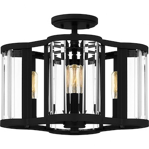 4 Light Semi-Flush Mount In Modern Style-11.5 Inches Tall and 15 Inches Wide