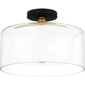 Rowland - 2 Light Semi-Flush Mount In Modern Style-9.75 Inches Tall and 14 Inches Wide - 1118979