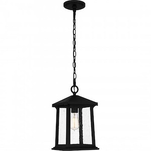 Satterfield - 1 Light Outdoor Hanging Lantern In Traditional Style-14.5 Inches Tall and 8.5 Inches Wide