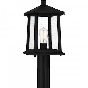 Satterfield - 1 Light Outdoor Post Lantern In Traditional Style-16.5 Inches Tall and 8.5 Inches Wide - 1283163