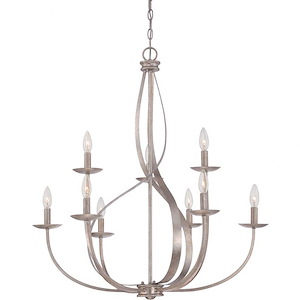 Serenity Chandelier 9 Light - 34 Inches high