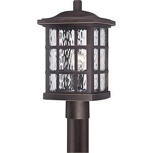 Stonington - 1 Light Outdoor Post Lantern - 16.5 Inches high made with Coastal Armour
