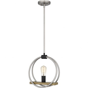 Sterling - 1 Light Mini Pendant In Transitional Style-13.25 Inches Tall and 12.25 Inches Wide