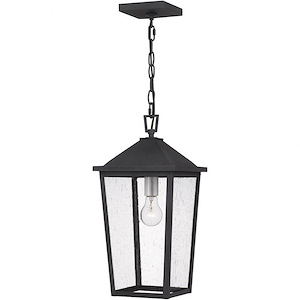 Stoneleigh - 1 Light Outdoor Hanging Lantern In Traditional Style-18.75 Inches Tall and 9.25 Inches Wide made with Coastal Armour