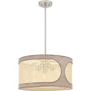 Syrah - 3 Light Pendant In Coastal Style-11 Inches Tall and 18 Inches Wide - 1118996