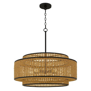 Teton - 5 Light Pendant-30 Inch Tall and 30 Inch Wide - 1394034