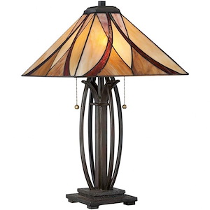 Asheville Tiffany - 2 Light Table Lamp - 25 Inches high - 277185