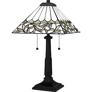 Galahad - 2 Light Table Lamp In Traditional Style-23 Inches Tall and 14 Inches Wide