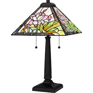 Herron - 2 Light Table Lamp In Traditional Style-23 Inches Tall and 14 Inches Wide