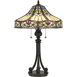 Geller - 2 Light Table Lamp - 26.5 Inches high