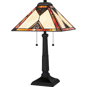 Aiden - 2 Light Table Lamp-23.5 Inch Tall and 14 Inch Wide