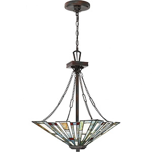Maybeck - 3 Light Pendant - 25.5 Inches high