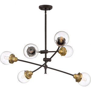 Trance Chandelier 6 Light Steel - 10.5 Inches high - 688441