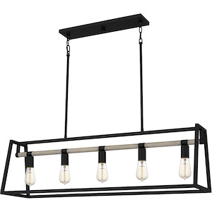 Tippet - 5 Light Linear Chandelier In Farmhouse Style-12.5 Inches Tall and 42 Inches Wide