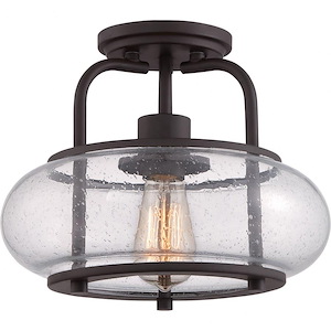 Trilogy - 1 Light Small Semi-Flush Mount - 10 Inches high - 438645