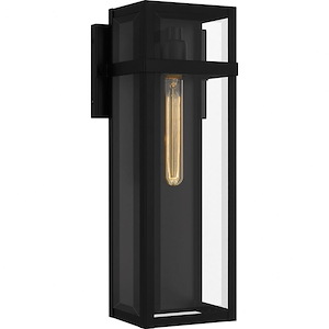 Vanessa - 1 Light Outdoor Wall Lantern In Modern Style-18 Inches Tall and 7.5 Inches Wide - 1325694
