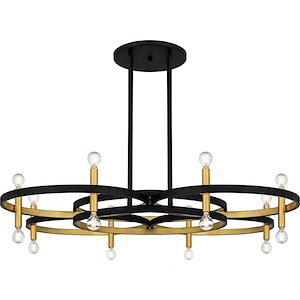 Winsland - 16 Light Chandelier-9.75 Inch Tall and 50 Inch Wide - 1363719