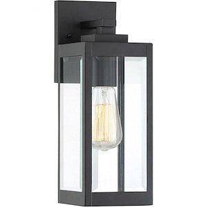 Westover 1-Light Small Outdoor Wall Lantern in Transitional Style 14.25 Inches Tall and 5 Inches Wide