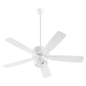 Ovation - 5 Blade Patio Ceiling Fan with Light Kit-17.75 Inches Tall and 52 Inches Wide