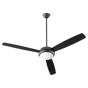 Expo - 3 Blade Ceiling Fan with Light Kit In Soft Contemporary Style-15.65 Inches Tall and 60 Inches Wide - 1106025