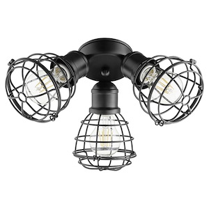 18W 3 LED Outdoor Patio Cage Light Kit in Transitional style - 16 inches wide by 7 inches high