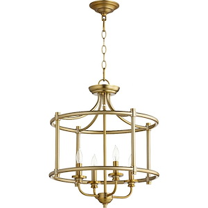 Rossington - 4 Light Dual Mount Pendant in Quorum Home Collection style - 18 inches wide by 18.5 inches high