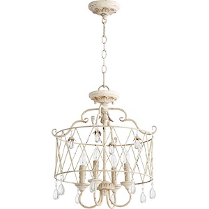 Venice - 4 Light Convertible Pendant in Transitional style - 17.75 inches wide by 20.5 inches high - 1218294