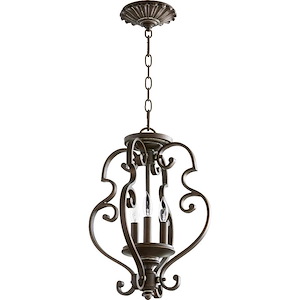 San Miguel - 3 Light Dual Mount Pendant in Transitional style - 13.5 inches wide by 17 inches high