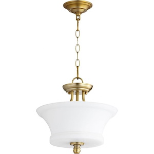 Rossington - 2 Light Dual Mount Pendant in Quorum Home Collection style - 13 inches wide by 13.5 inches high