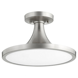 Bugle - 1 Light Flush Mount in style - 15 inches wide by 9 inches high