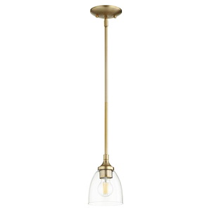 Enclave - 1 Light Mini Pendant in Quorum Home Collection style - 5.5 inches wide by 7 inches high