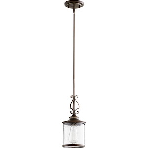 San Miguel - 1 Light Pendant in Transitional style - 5.5 inches wide by 15.5 inches high