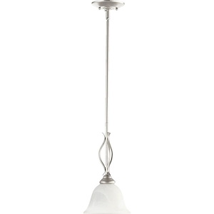 Spencer - 1 Light Pendant in Quorum Home Collection style - 7.5 inches wide by 18.25 inches high