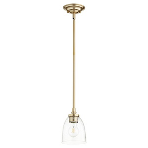 Rossington - 1 Light Pendant in Quorum Home Collection style - 5.25 inches wide by 7 inches high