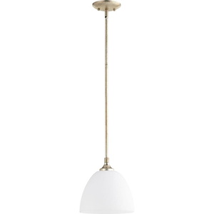 Enclave - 1 Light Pendant in Quorum Home Collection style - 9 inches wide by 9.25 inches high