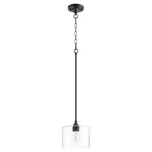 Dakota - 1 Light Pendant in Soft Contemporary style - 8 inches wide by 7.5 inches high