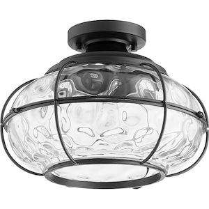 Hudson - 1 Light Flush Mount in Transitional style - 13 inches wide by 9.5 inches high