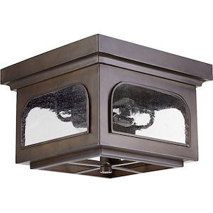 Fuller - 2 Light Outdoor Flush Mount in Transitional style - 13 inches wide by 9.5 inches high - 1218299