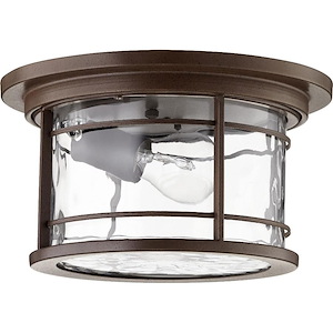 Larson - 1 Light Outdoor Flush Mount in Transitional style - 11.25 inches wide by 6 inches high
